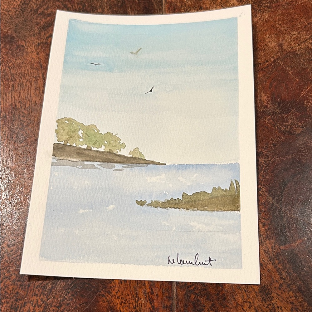 Original watercolor painting 5”x7”